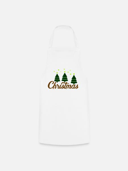 christmas - Kochschürze - Weiß
