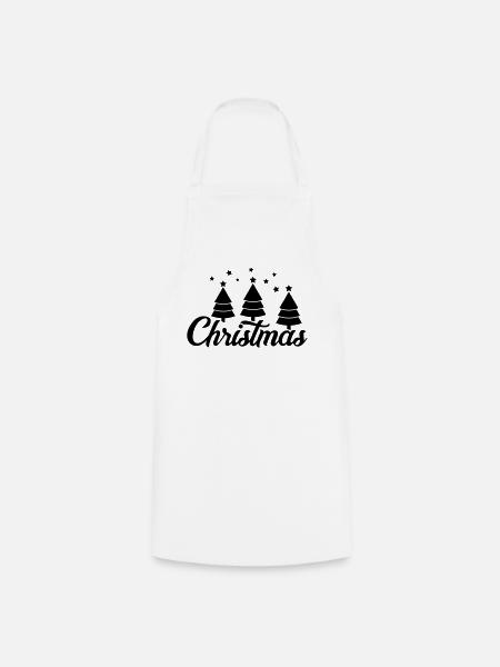 Christmas - Kochschürze - Weiß
