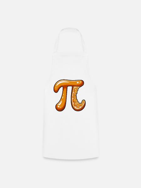 Orange Pi Mathe - Kochschürze - Weiß