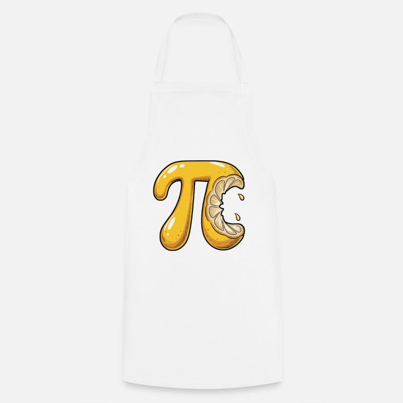 Lemon Pi Math - Tablier de cuisine - blanc