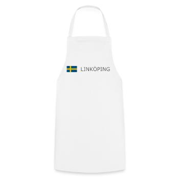Drapeau de la Suède - Linköping - Sverige - Schweden - Tablier de cuisine - blanc - Devant - AI Model Male 185 dark (185cm)
