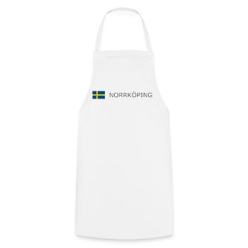 Drapeau de la Suède - Norrköping - Sverige - Schweden - Tablier de cuisine - blanc - Devant - AI Model Male 185 dark (185cm)