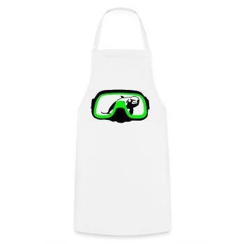 Diving goggles - Cooking Apron - white - Front - AI Model Male 185 dark (185cm)