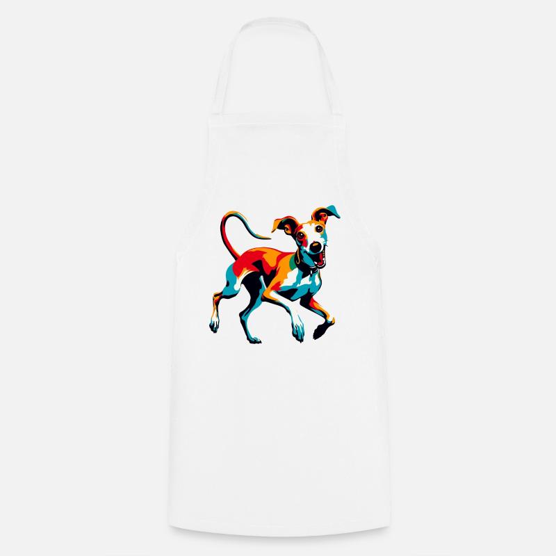 Silly Galgo Nr6 - Kochschürze - Weiß