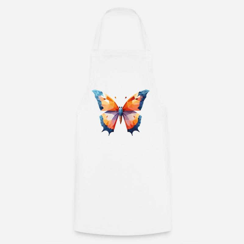 Papillon - Tablier de cuisine - blanc