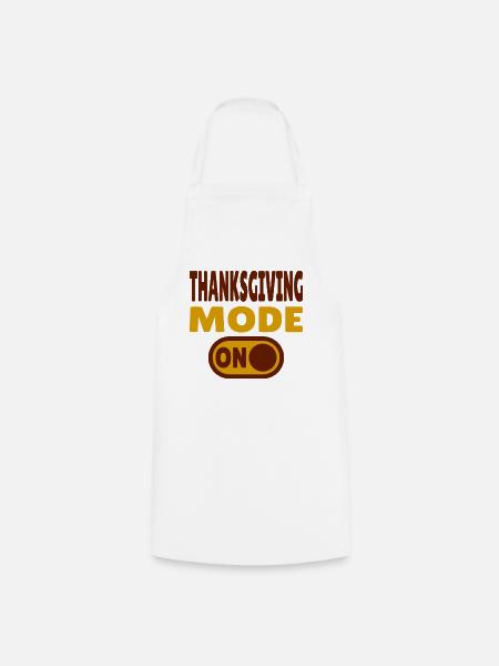 Thanksgiving Mode ON - Kochschürze - Weiß