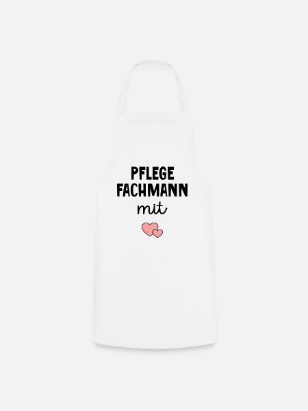 Pflege Pflegefachmann mit Herz - Kochschürze - Weiß