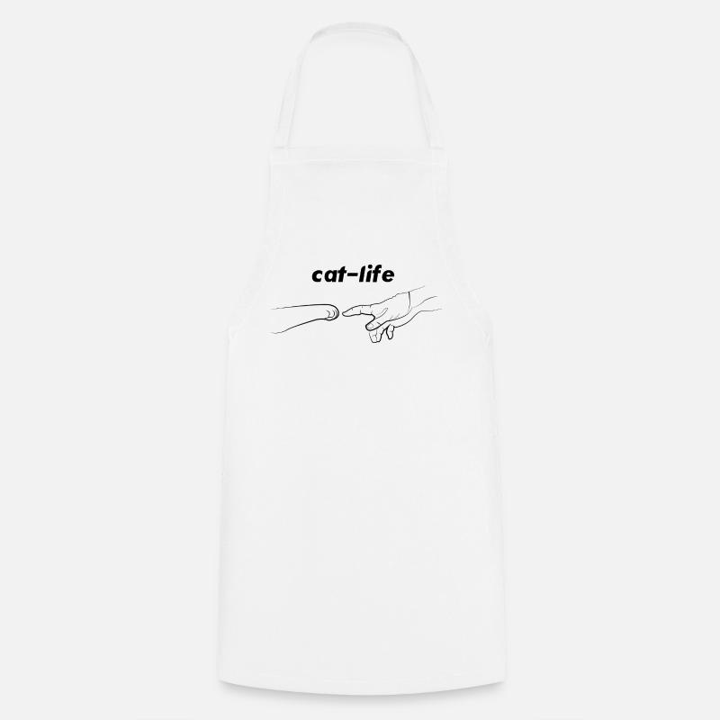 Cat Life - Cooking Apron - white