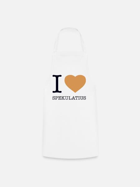 I love Spekulatius - Kochschürze - Weiß