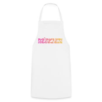 Muenchen_Schriftzug Bavière - Tablier de cuisine - blanc - Devant - AI Model Male 185 dark (185cm)