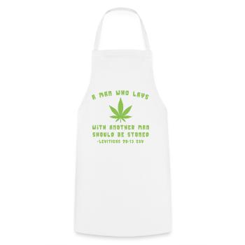 Green freedom and diversity - Cooking Apron - white - Front - AI Model Male 185 dark (185cm)