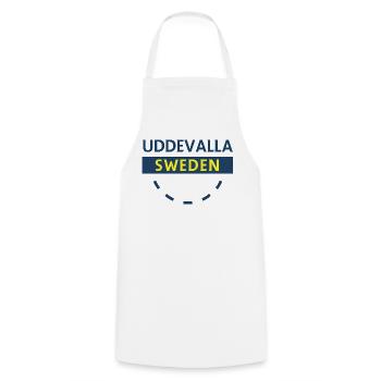Nordic Sweden Emblem Circle - Cooking Apron - white - Front - AI Model Male 185 dark (185cm)