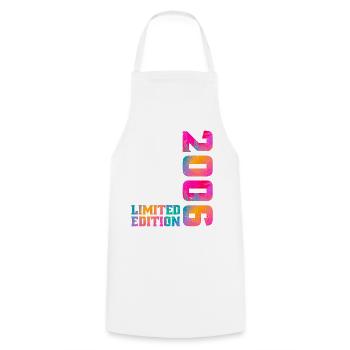 2006 Limited Edition Cadeau d'Anniversaire Fille - Tablier de cuisine - blanc - Devant - AI Model Male 185 dark (185cm)