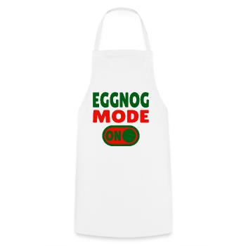 Eggnog Mode ON - funny Christmas sayings - Cooking Apron - white - Front - AI Model Male 185 dark (185cm)
