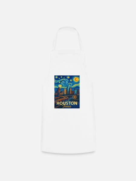 Houston Texas - Kochschürze - Weiß