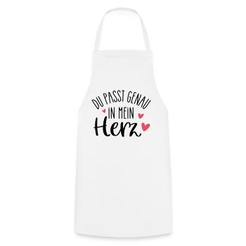 TU t’intégres parfaitement dans mon cœur | Personne préférée - Tablier de cuisine - blanc - Devant - AI Model Male 185 dark (185cm)