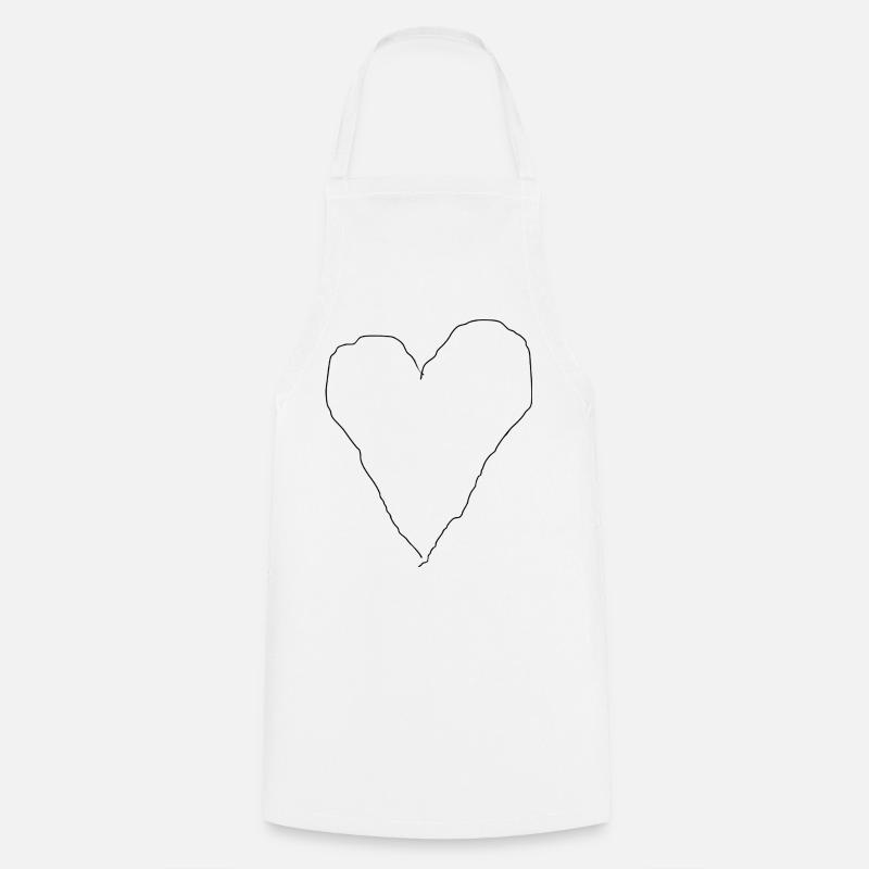 L’amour est imparfait - Tablier de cuisine - blanc