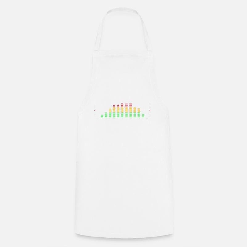 Rainbow Equalizer Pulse - Kochschürze - Weiß