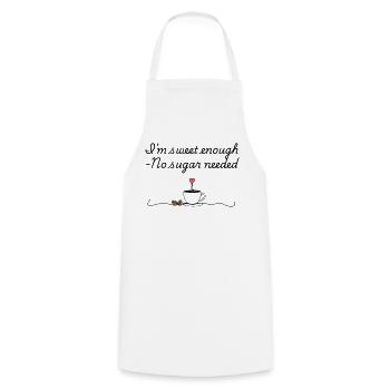 TSHIRT sensibilisation diabète - funny quote - Tablier de cuisine - blanc - Devant - AI Model Male 185 dark (185cm)