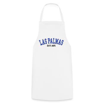 Las Palmas Est. 1975 - Cooking Apron - white - Front - AI Model Male 185 dark (185cm)