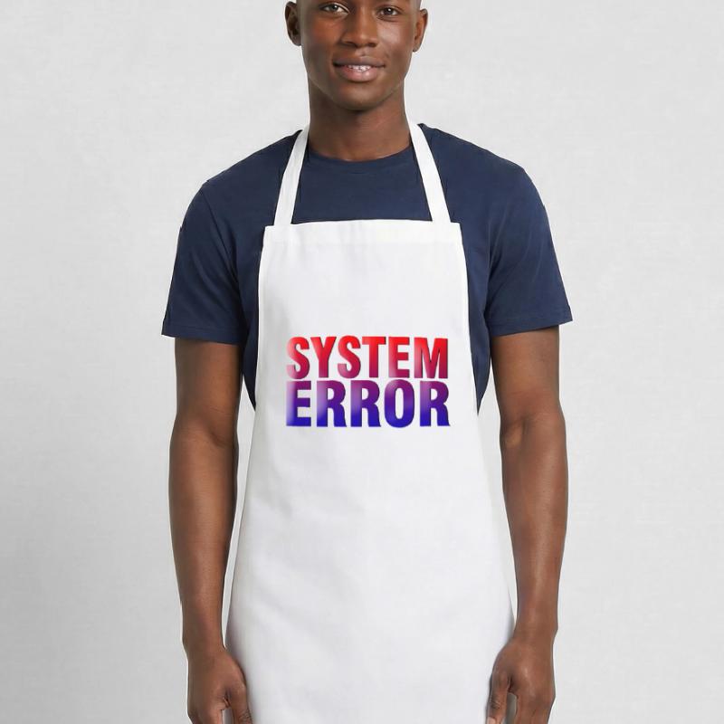 System Error Gradient Typo Cooking Apron