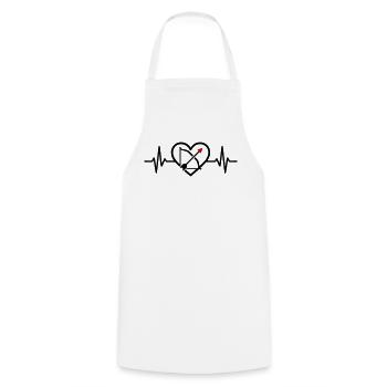 Archery Heart Arrow Bow Sports - Cooking Apron - white - Front - AI Model Male 185 dark (185cm)