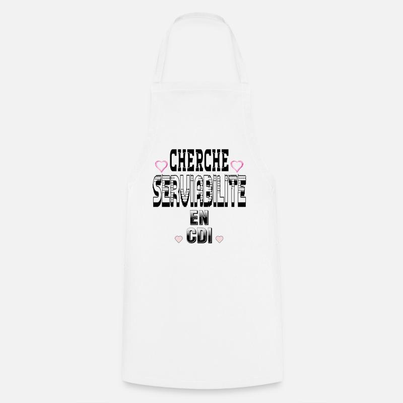 Looking for Helpfulness on a permanent contract - Cooking Apron - white