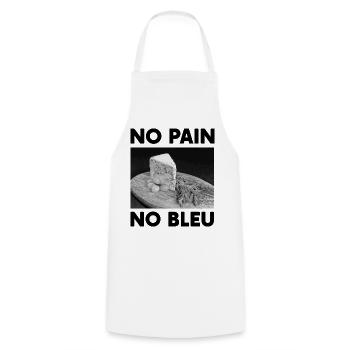 Geschenk Humor Käse Kein Brot Kein Bleu d'Auvergne - Kochschürze - Weiß - Vorne - AI Model Male 185 dark (185cm)
