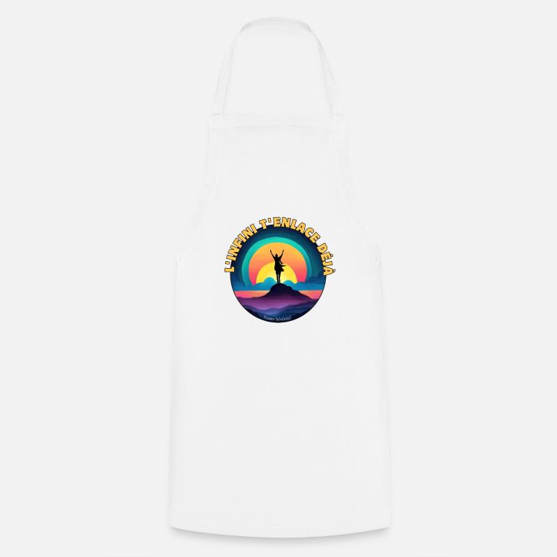Infinity is already embracing you - Cooking Apron - white
