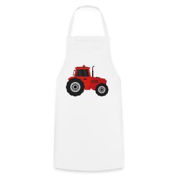 tractor - Cooking Apron - white - Front - AI Model Male 185 dark (185cm)