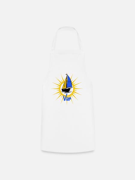 Voilier Soleil Var - Tablier de cuisine - blanc