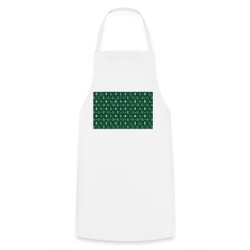 Motif de cerf de Noël - Tablier de cuisine - blanc - Devant - AI Model Male 185 dark (185cm)
