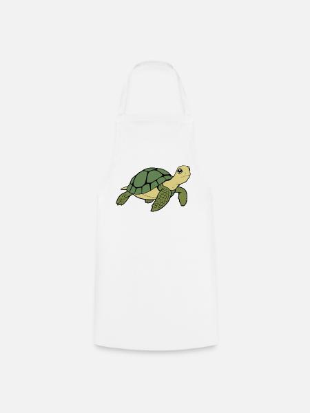 Schildkröten Schildkröten - Kochschürze - Weiß