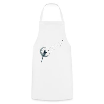 Pissenlit des Rêves - Peu importe comment souffle le vent - Tablier de cuisine - blanc - Devant - AI Model Male 185 dark (185cm)