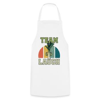 Halérophile TEAM LAUCH Drôle - Tablier de cuisine - blanc - Devant - AI Model Male 185 dark (185cm)