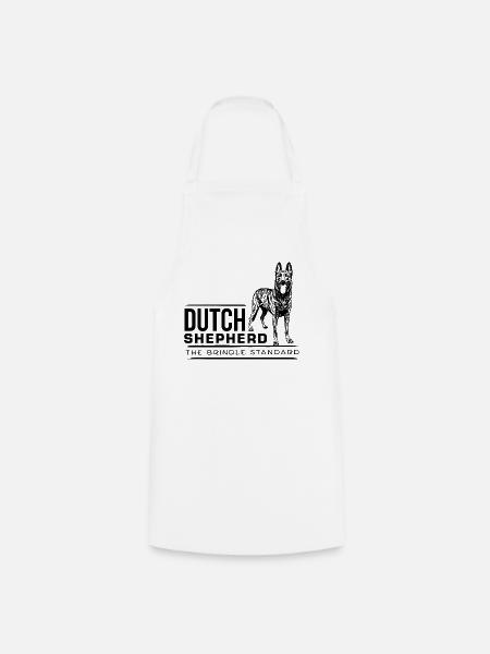 Dutch Shepherd – Dutchie - Kochschürze - Weiß