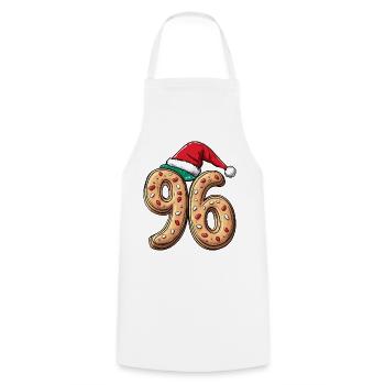 96 Biscuit Noël - Tablier de cuisine - blanc - Devant - AI Model Male 185 dark (185cm)