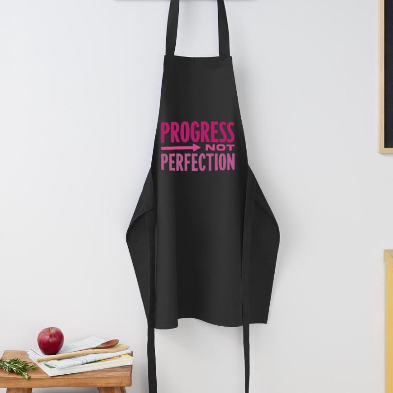 Le progrès, pas la perfection Le progrès compte Tablier de cuisine