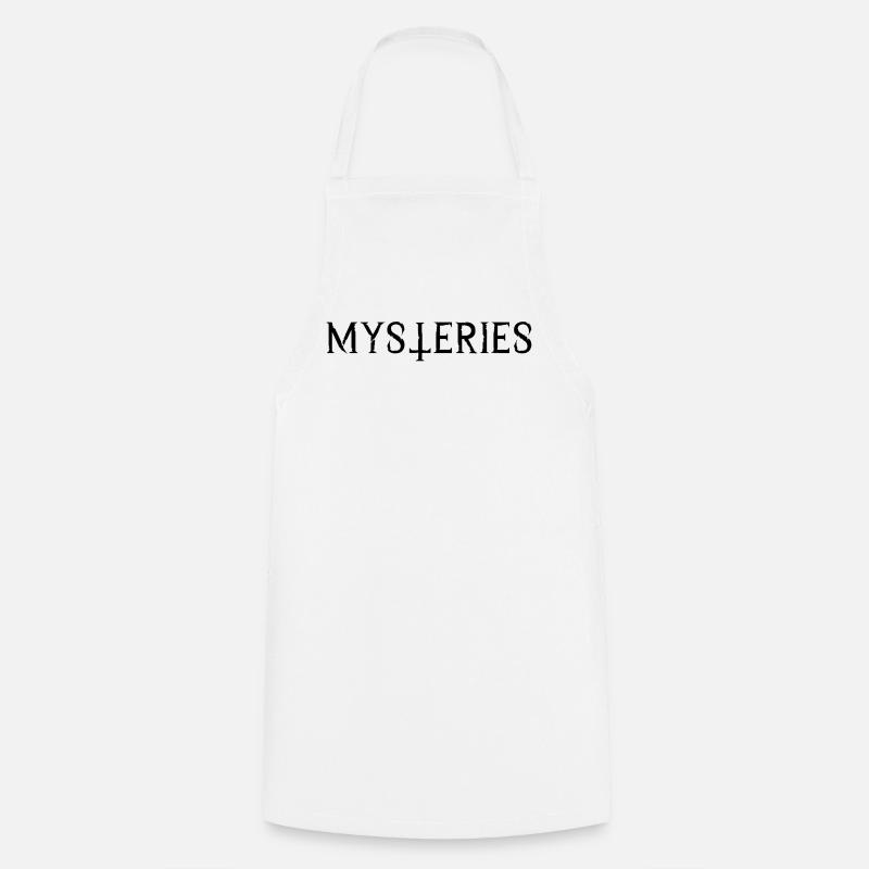 Mysteries Black - Cooking Apron - white