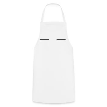 Symbol_streifen - Cooking Apron - white - Front - AI Model Male 185 dark (185cm)