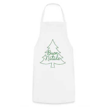 Buon Natale Tannenbaum Weihnachtsdesign - Kochschürze - Weiß - Vorne - AI Model Male 185 dark (185cm)