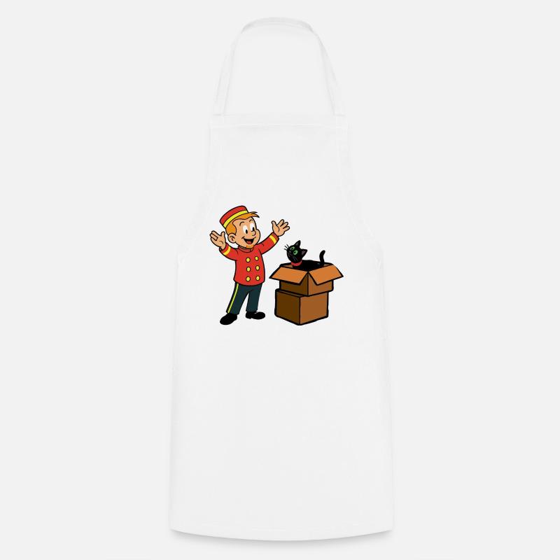 Franky & Meeko boxes - Cooking Apron - white