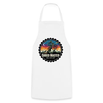 Shred Master Dirt MTB Sunset - Cooking Apron - white - Front - AI Model Male 185 dark (185cm)