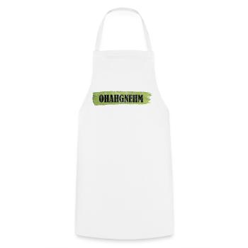 OHAHGNEHM - Cooking Apron - white - Front - AI Model Male 185 dark (185cm)