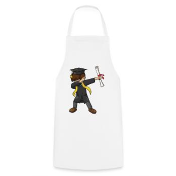 Dabbing Graduate Kids Graduation Class 2026 - Cooking Apron - white - Front - AI Model Male 185 dark (185cm)