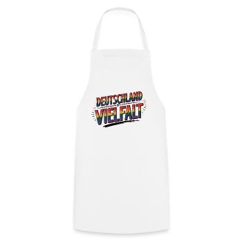 Deutschland ist Vielfalt - Cool Pride Logo - Kochschürze - Weiß - Vorne - AI Model Male 185 dark (185cm)