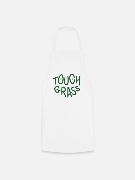 Gras berühren - Kochschürze - Weiß