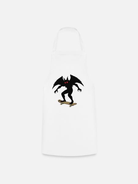 Mothman 1966 Skateboarding - Kochschürze - Weiß
