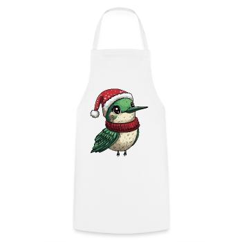 Kolibri Vogel Weihnachten Xmas - Kochschürze - Weiß - Vorne - AI Model Male 185 dark (185cm)