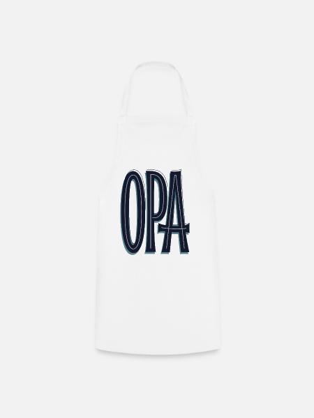 OPA Grossvater Opi - Kochschürze - Weiß